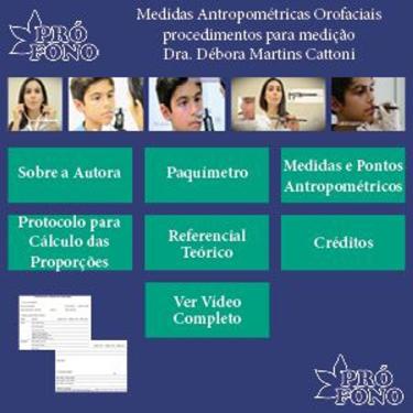 Imagem de Medidas Antropométricas Orofaciais: procedimentos de medição (para PC Windows – versão CD – 1 CD, 2 licenças).