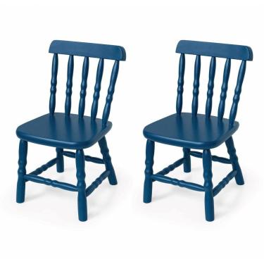 Imagem de Kit 2 Cadeiras Infantil Country Ecomóveis Azul