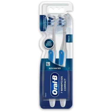 Imagem de Escova Dental Macia Oral-B Advanced Compact Pack Com 2 - Oral - B