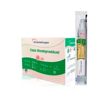 Imagem de Caixa 1.000 Copos Plásticos Biodegradável 550ml Descartável Ecológico De Chopp Cerveja - Cristalcopo