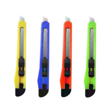 Imagem de Estilete 9mm - Cores sortidas - Brasfort 8285 - Unidade