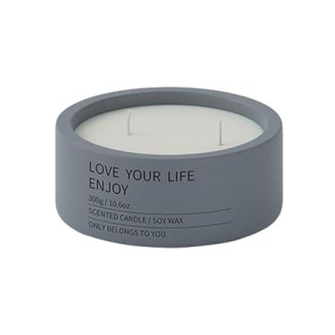 Imagem de 2 peças copo de vela de cerâmica minimalista e criativo nórdico para casa, vela de soja, copo vazio para casamento, jantar, festa-curta 5-OW-0238 aroma de groselha preta