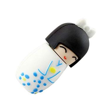 Imagem de 8GB Japanese Girl Model USB Flash Drive USB 3.0 Dispositivo de armazenamento USB Flash Disk USB Drive USB 3.0 Memory Stick USB Stick U Disk Pen Drive USB Flash Memory USB Disk - Branco