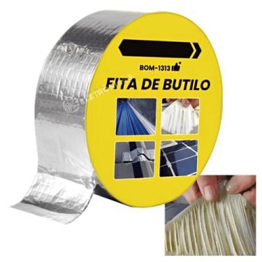 Imagem de Fita Adesiva de Butilo Impermeável à Prova D'água Reparos e Vedações D