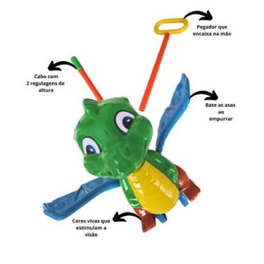 Imagem de DRAGÃO DIVERTIDO - brinquedo - colorido - para crianças - animal - div