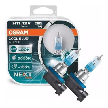 Imagem de Kit Lâmpada Halogena Cool Blue Intense Next Generation H11 12V 55W 500