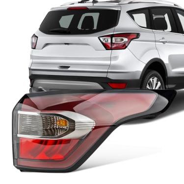 Imagem de Autoverve Luzes traseiras adequadas para Ford Escape 2017 2018 2019 tampa traseira de freio traseiro conjunto de lente lado direito do passageiro GJ5Z13404C GJ5Z-13404-C GNT56215210 (amplificador