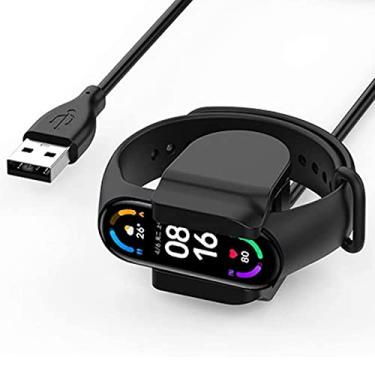 Imagem de Compatível com carregador Amazfit Band 5, carregador USB Lamshaw cilp dock carregador de substituição compatível com Amazfit Band 7/Band 5 Fitness Tracker (preto)