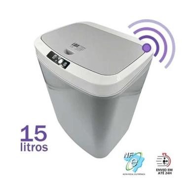 Imagem de Lixeira Automatica Banheiro Cozinha Lixo Com Sensor - sema marca