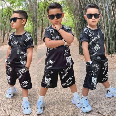 Imagem de Roupa Infantil Conjunto Masculino Moda Bloqueirinho - Ikaros Kids, Pre