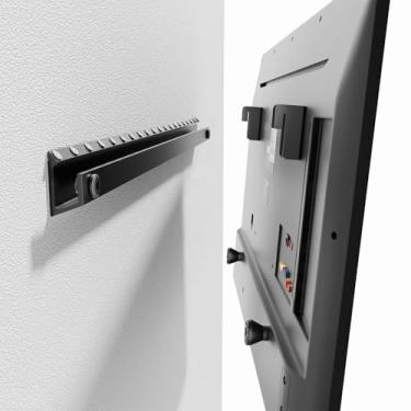 Imagem de Auoace Suporte de parede para TV sem perfuração para TVs de 22 a 55 polegadas, suporte para Smart TV de drywall inclina até 5°, TVs de baixo perfil, montagem de até 45 kg, fácil de instalar no quarto