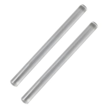 Imagem de lasenersm 2 peças de mini rolo de acrílico transparente antiaderente, rolo de argila acrílica sólida, rolo de massa de argila transparente, bastão de acrílico redondo para artesanato em argila DIY,