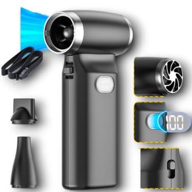 Imagem de Soprador Pó Poeira Portátil USB Limpeza Sem Fio PC Limpador Carro Comp