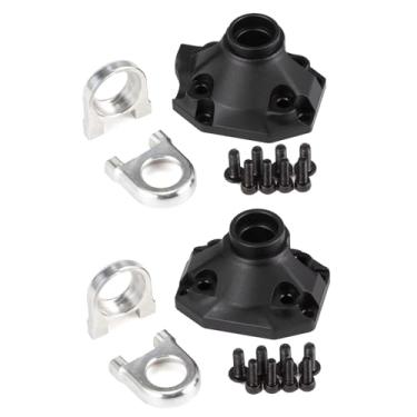 Imagem de CobraCrawler 2pcs Aluminum Front Rear Diff Cover Set,Third Member Set Front Rear Diff Cover for Vanquish H10 Optic Phoenix VRD F10 Portal Straight Axle (Black 2pcs)