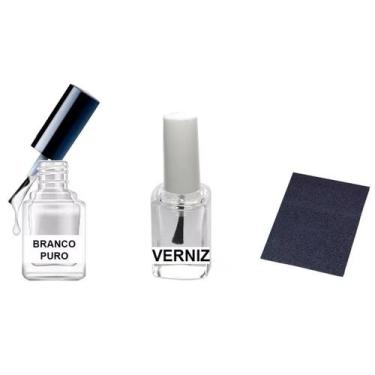 Imagem de Tinta Retoque Tira Risco Carro Volkswagen - Branco Puro - Jhow Adesivo