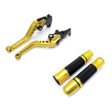 Imagem de Kit Manete Esportivo Manopla Fechada Jupiter Fazer 125 150 UBS - Stark