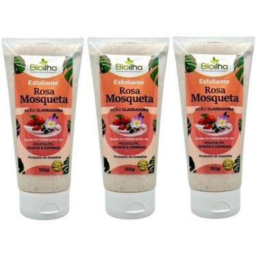 Imagem de Kit 3 Esfoliante Clareador de Rosa Mosqueta - Clareia Manchas, Trata A