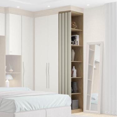 Imagem de Guarda Roupa Modulado Cantoneira Lateral 245cm Altura Rimo - Móveis Ri