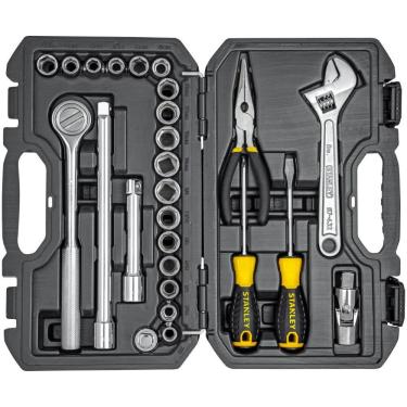 Imagem de Jogo De Soquete Sextavado 10 A 19Mm E 3/8 A 3/4 - Stanley