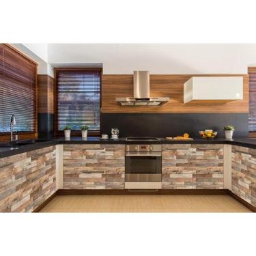 Imagem de Contact Decorado 45CMX10M Madeira Teca - Plastcover