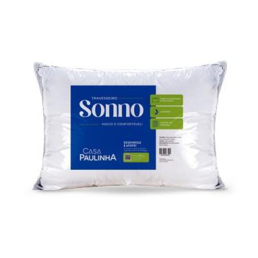Imagem de Travesseiro 65cm X 45cm Extra Macio Perfil Baixo Confortável - Casa Pa