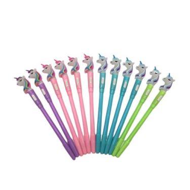 Imagem de Caneta Unicórnio Com Luz Ponta Grossa Cor Sortida - Ifcat