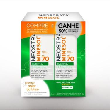 Imagem de Pack Protetor Solar Facial FPS 70 Neostrata Minesol Oil Control Caixa 