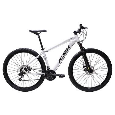 Imagem de Bicicleta Aro 29 Ksw Bike Alumínio Câmbios Shimano 21 Marchas Branco -ad Preto 17