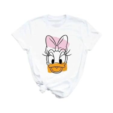 Imagem de Camiseta Kawaii De Mickey, Minnie E Pato Donald Da Disney, Estilo Hara