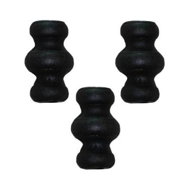 Imagem de Kit 3 Anueto Em Ferro Fundido Decoração Grade Portão N12 6Cm - FUNDIÇA