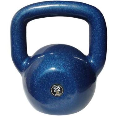Imagem de Kettlebell Emborrachado Treinamento Funcional Fitness 22,0kg - ANILHAS