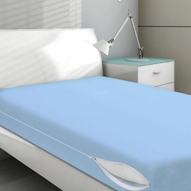 Imagem de Capa Para Colchão Protetora Solteiro Anti Acaro Zíper Cores - Vida Prá