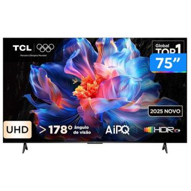 Imagem de Smart TV 75" TCL 4K UHD LED HVA Google TV 75P6K 2025, 75"