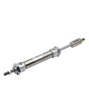 Imagem de MAJ Cilindro pneumático pneumático de curso ajustável haste única de ação dupla MAJ16X50-25 MAJ20X75-50S MAJ25X100-50S MAJ32X150-50-S 1 peça (25-25S, MAJ20)