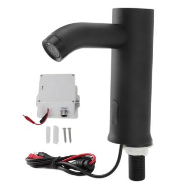Imagem de Garosa Torneira Automática Com Sensor de Movimento, Torneira para Pia Sem Toque Com Sensor Infravermelho para Cozinha e Banheiro, Aço Inoxidável Preto