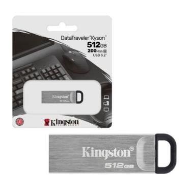 Imagem de Pen Drive 512Gb Usb 3.2 Data Traveler Kyson Metal DTKN/512GB Kingston