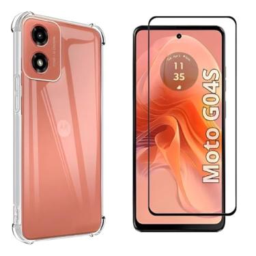 Imagem de Kit Capa Anti Impacto + Película Vidro 3D 9D Protetora P/Motorola Modelos Todos (Moto G04S)