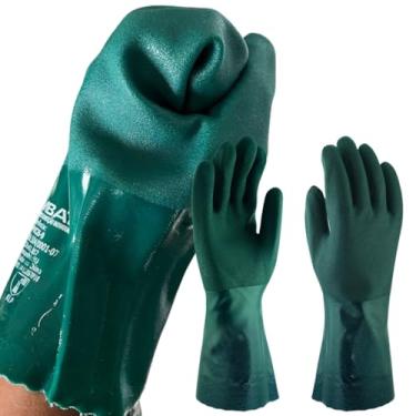 Imagem de Luva de Segurança em PVC, Tamanho G, Risco quimico mecanico palma áspera