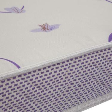 Imagem de Cama Solteiro Simba Areia Fosco Pés Madeira Natural Com Colchão D20 - Reller Móveis Areia Fosco