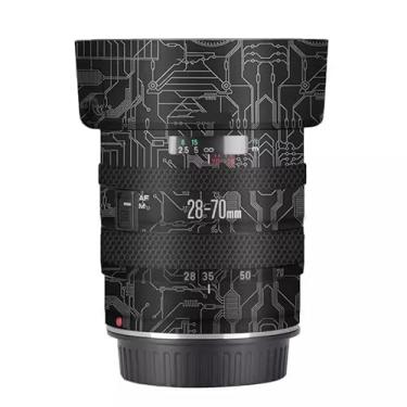 Imagem de EF 28-70 3.5-4.5 II Capa de lente película antirarranhões adesivo protetor de corpo película protetora decalque para Canon EF 28-70mm F3.5-4.5 II (Circuit Titanium)