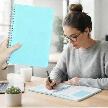 Imagem de Agenda semanal sem data-A5, agenda semanal, organizador espiral para agenda de tarefas de escritório, 14 x 21 cm