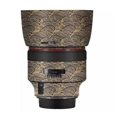 Imagem de EF 85 1.2 L II Skin Lens Camera Skin Wrap Vinil Adesivo Acessórios para Canon EF 85mm F1.2 L II (Wave Gold)