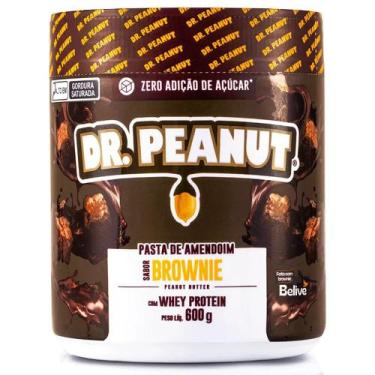 Imagem de Pasta de Amendoim Pro 600g com Whey Protein - Dr Peanut, Brownie, 600g