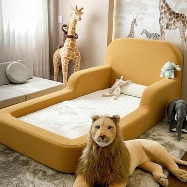 Imagem de Cama Montessoriana Infantil Solteiro - Sem colchão - Little Duck (Mostarda)