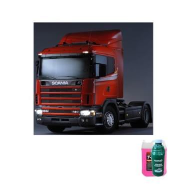 Imagem de Kit Radiador Scania 124 420 Aditivo Rosa 5 Litros + Água Desmineralizada 1 Litro