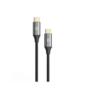 Imagem de Cabo USB C 3.1 PD Tipo C / Type C - Preto e Cinza - HP