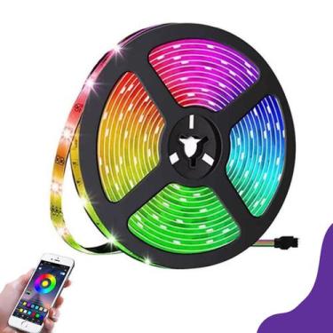 Imagem de Dupla Face RGB Fita Led 5M Decoração Cozinha Adesiva Luz Brilho - KAPB