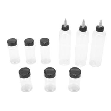 Imagem de Asixxsix Kit de Especiarias para Acampamento, Conjunto de Recipiente de Tempero Portátil Com Garrafas e Funil de 100ml 150ml 300ml, Capa Protetora PET EVA de Qualidade Alimentar