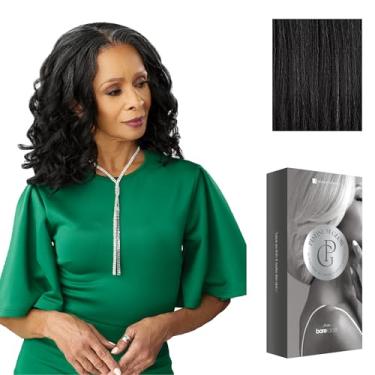 Imagem de Sensationnel Platinum Glow 13X6 Wig - Coraline Lacefrontal Glueless human hair blend Preplucked Hairline (SLATEGRAY)