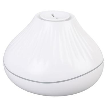 Imagem de ZAWELIYO Umidificador Difusor de Chama Colorido, Luz Ambiente de 7 Cores para Home Office, Estúdio, Abs, Difusor de óleo Essencial para Sala Interna (Branca)